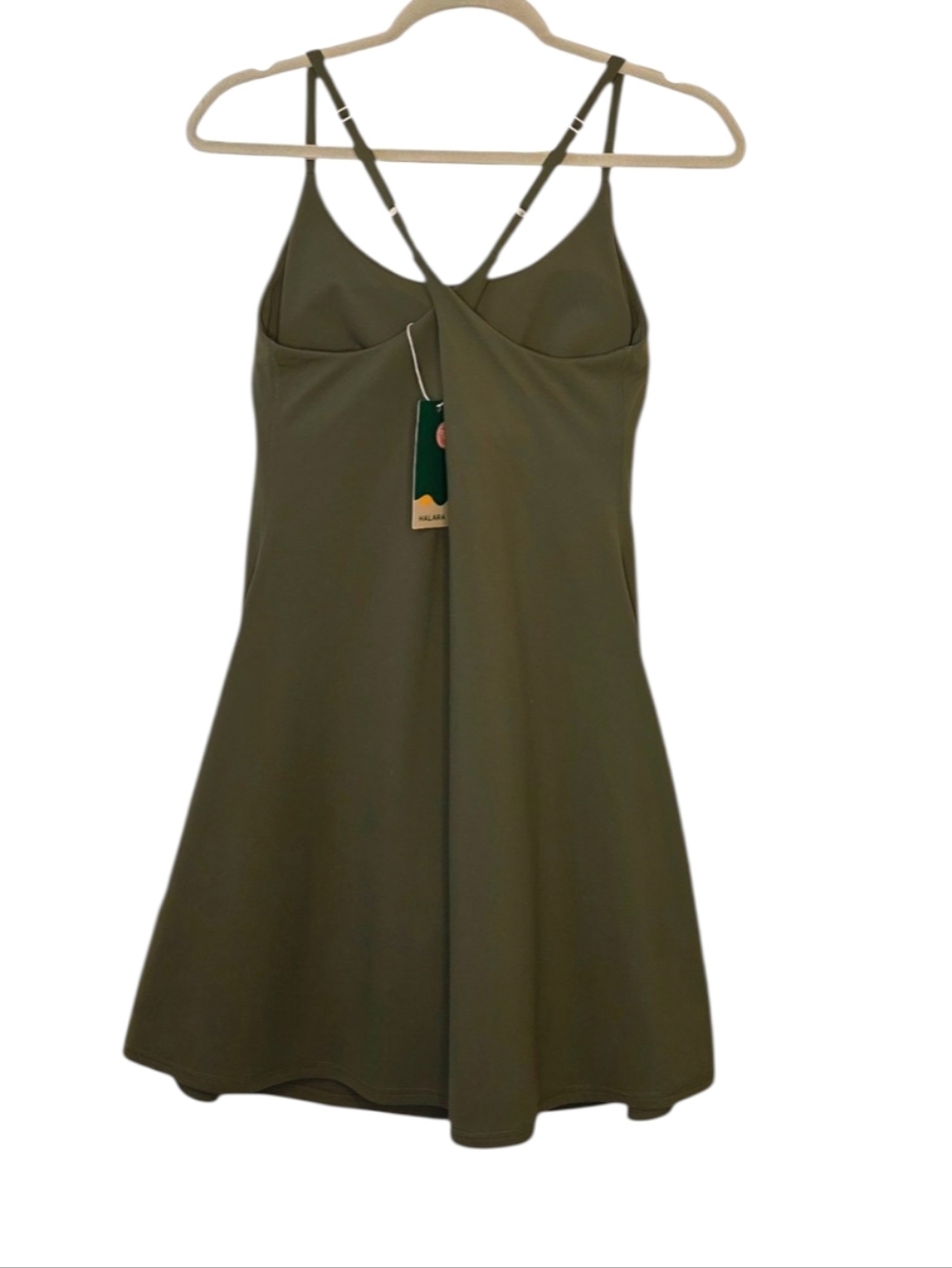 Halara SoftlyZero Green Plush Backless ActiveEasy… - image 3